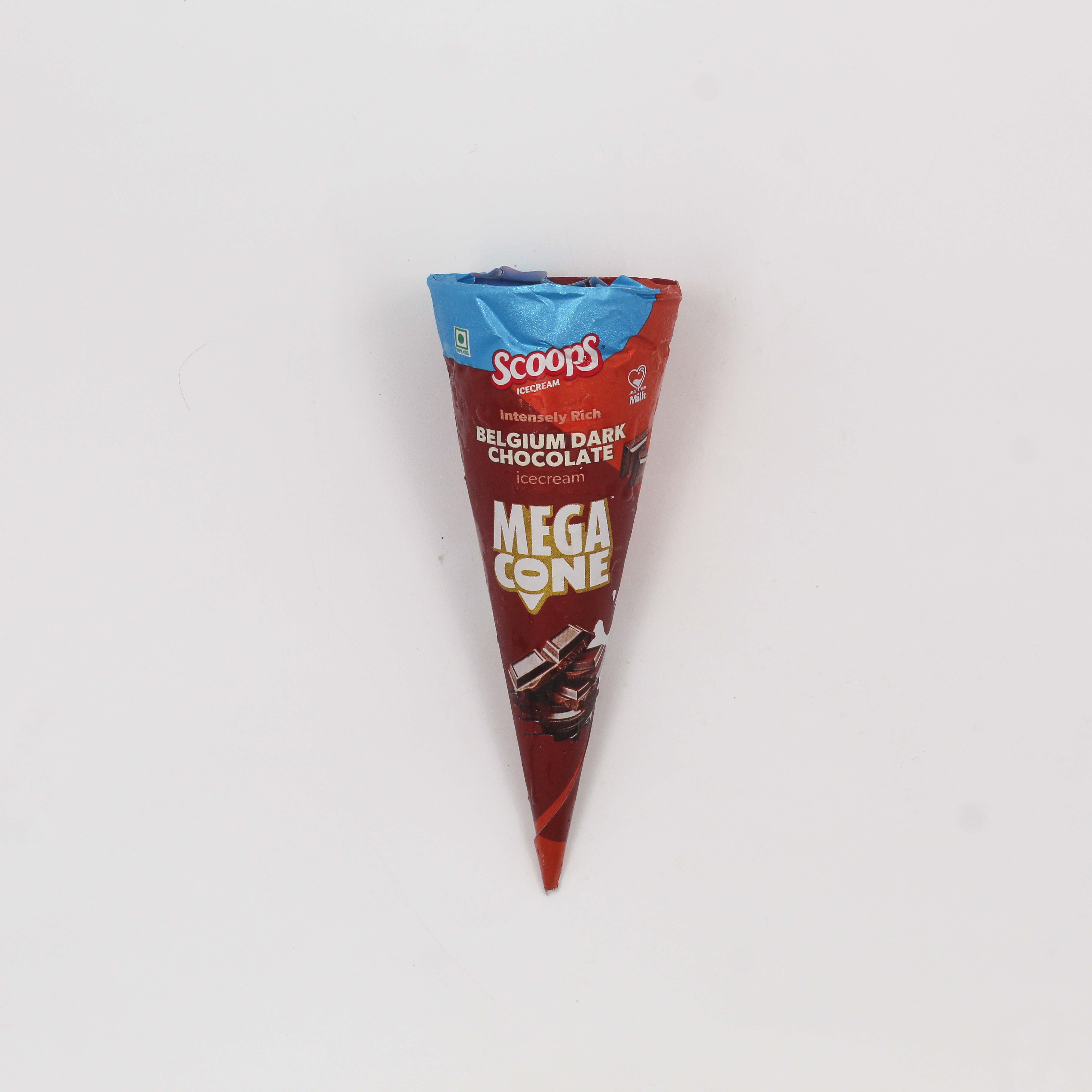 Scoops Ice Cream Cone Belgium Dark Choco